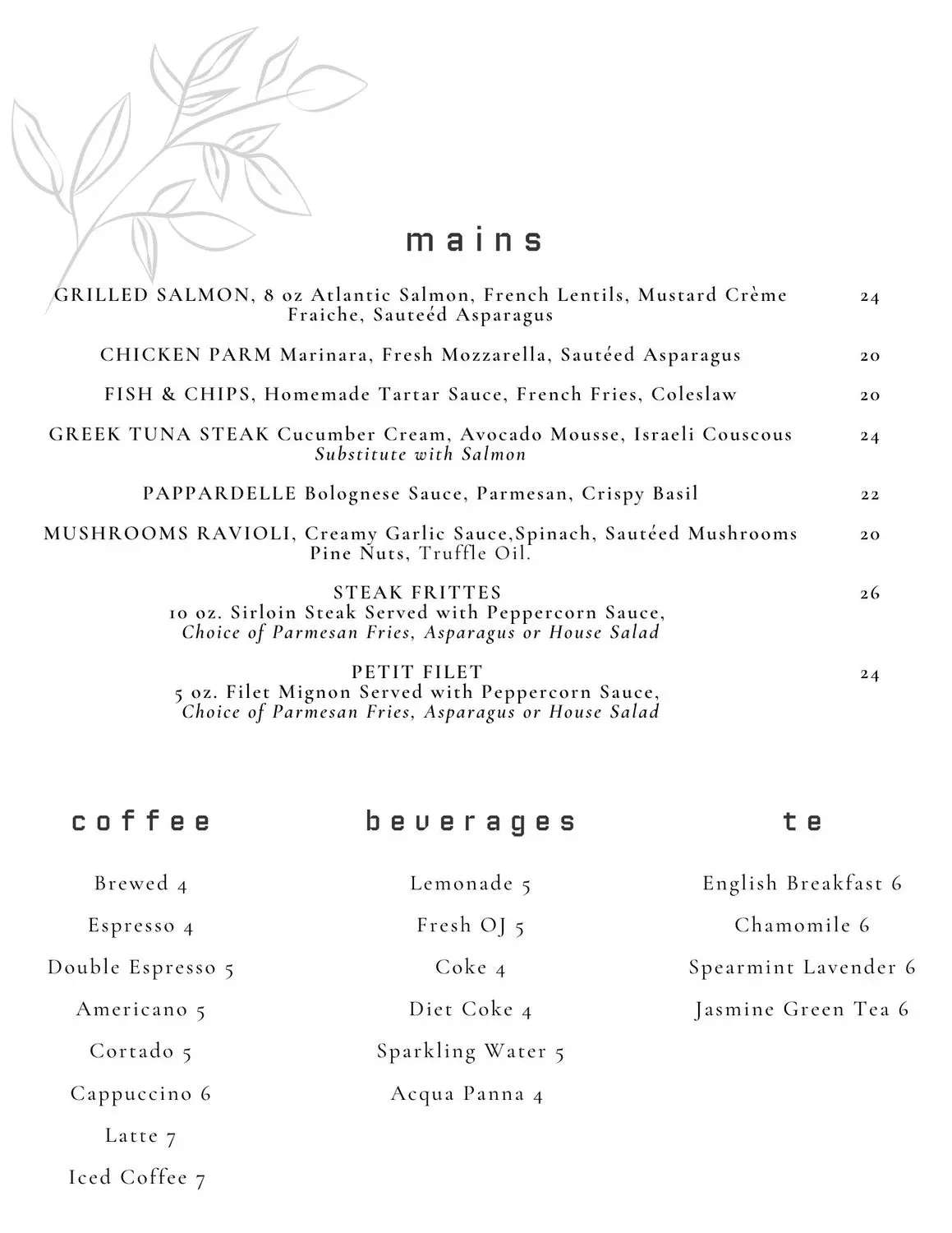 Menu 3