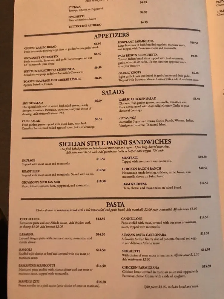 Menu 1