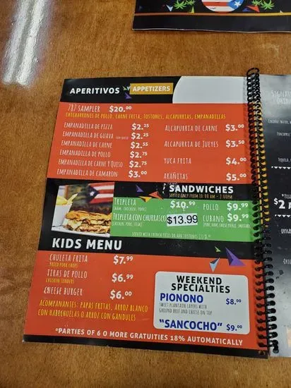 Menu 5