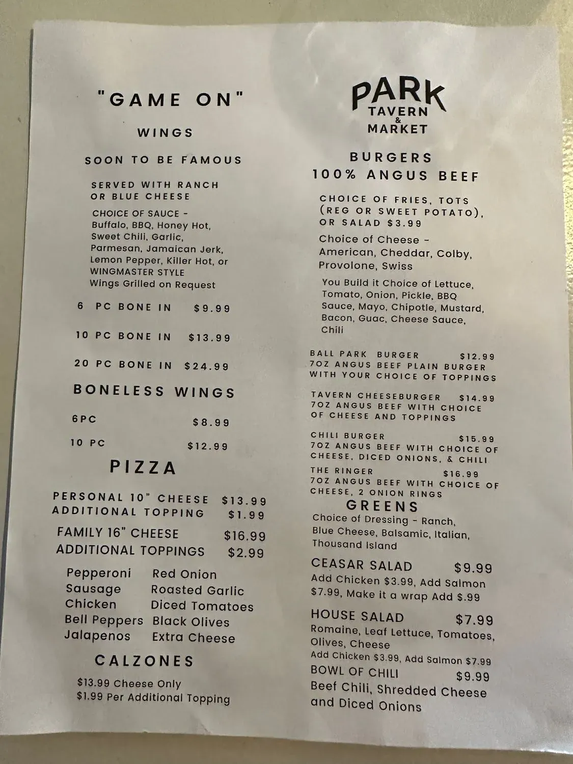 Menu 2