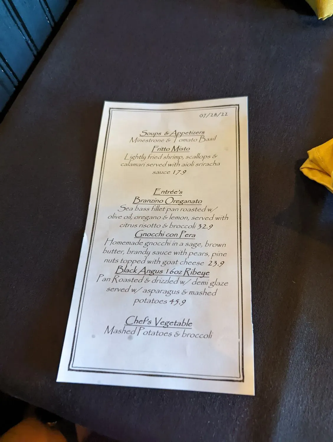 Menu 1