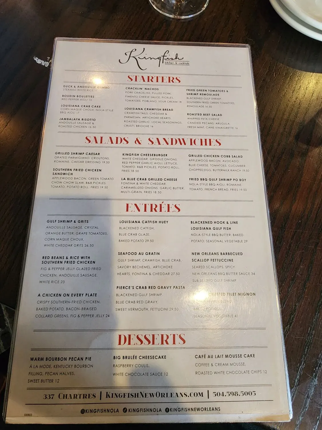 Menu 5