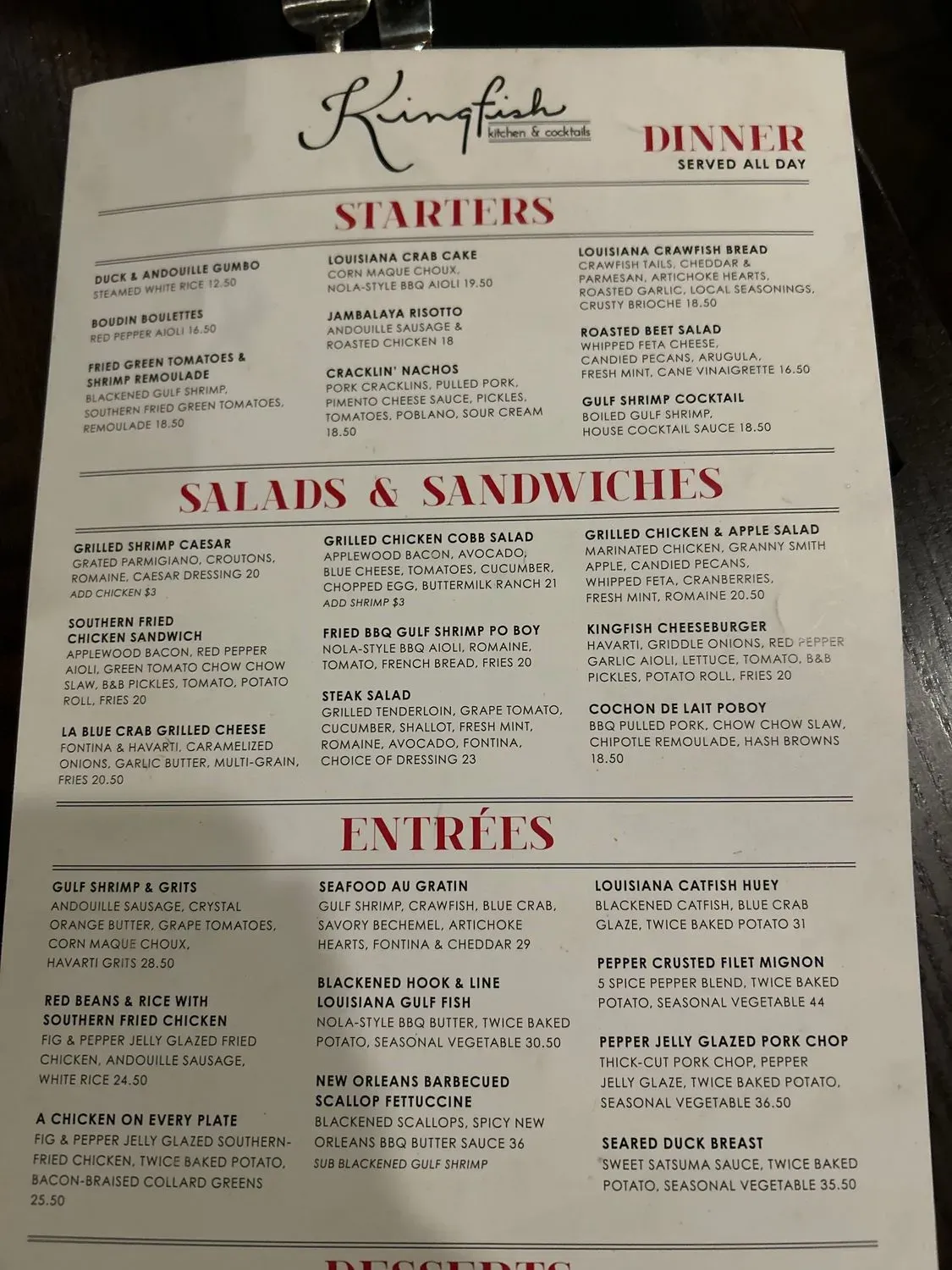 Menu 2