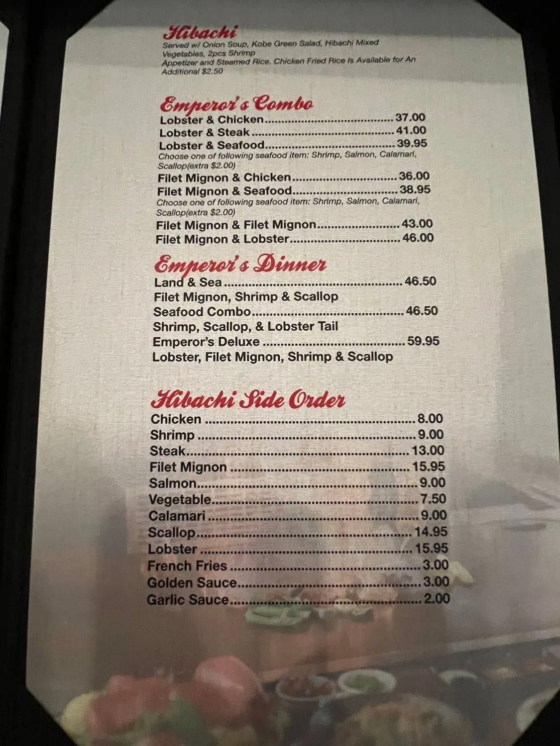 Menu 5