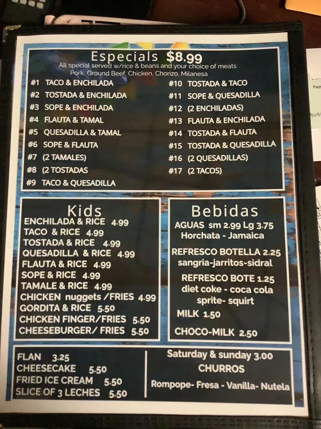 Menu 3