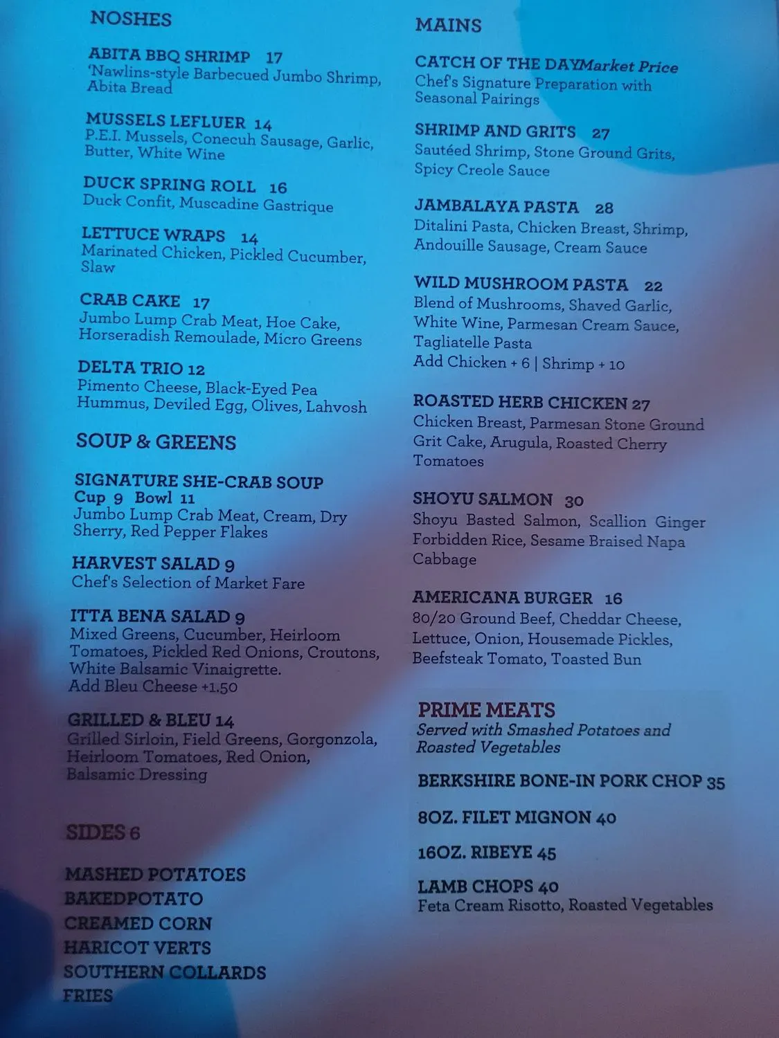 Menu 1