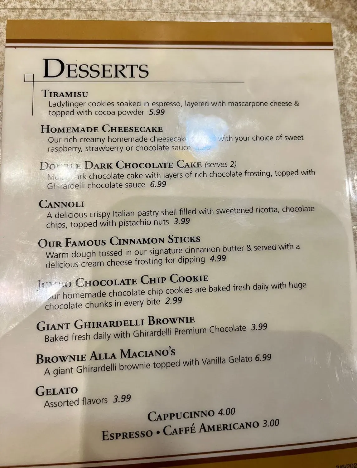 Menu 5