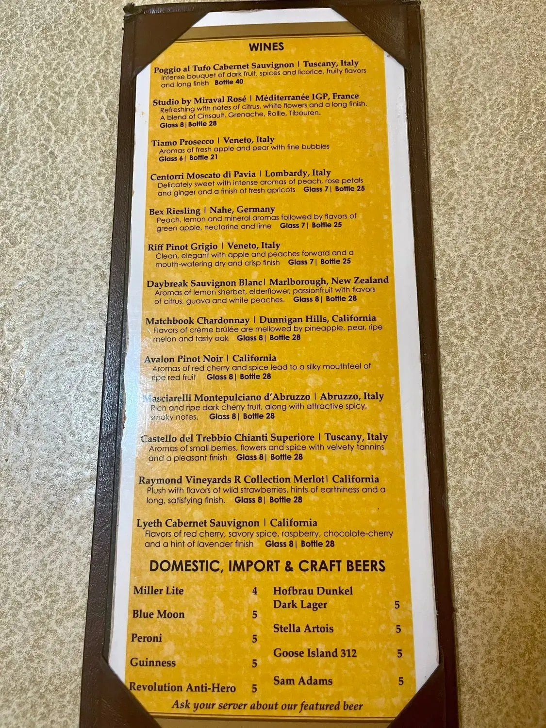 Menu 4