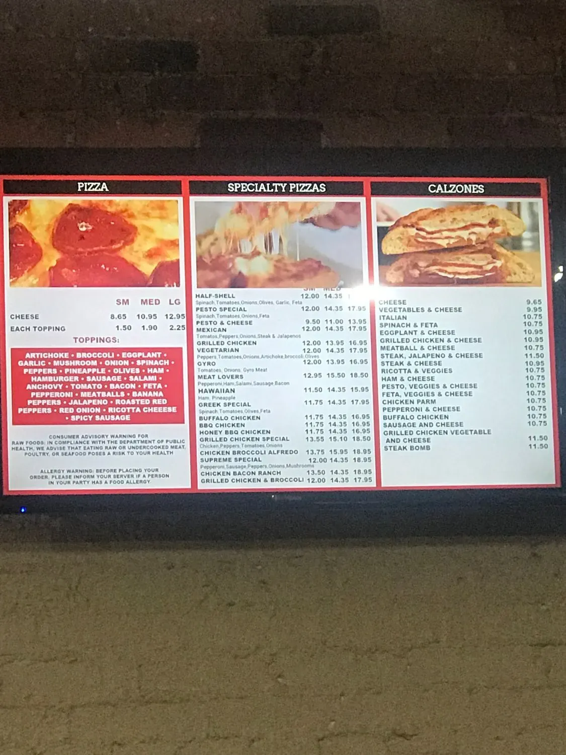 Menu 2