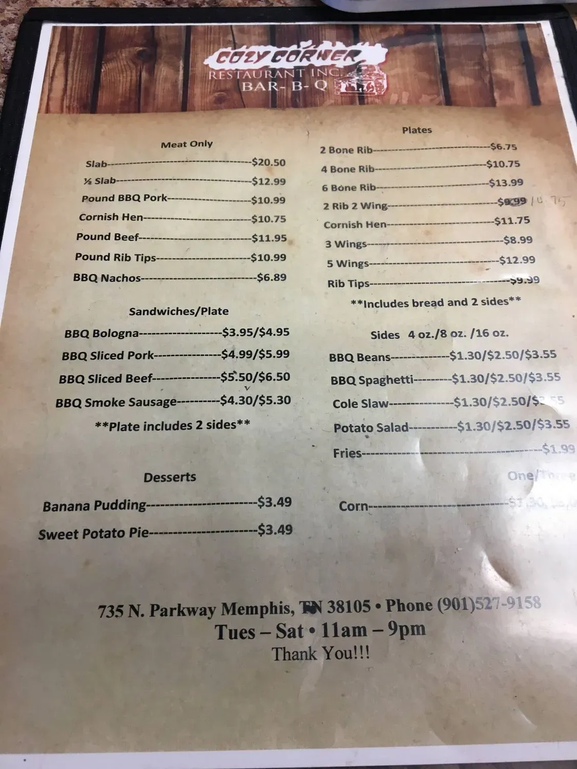 Menu 6