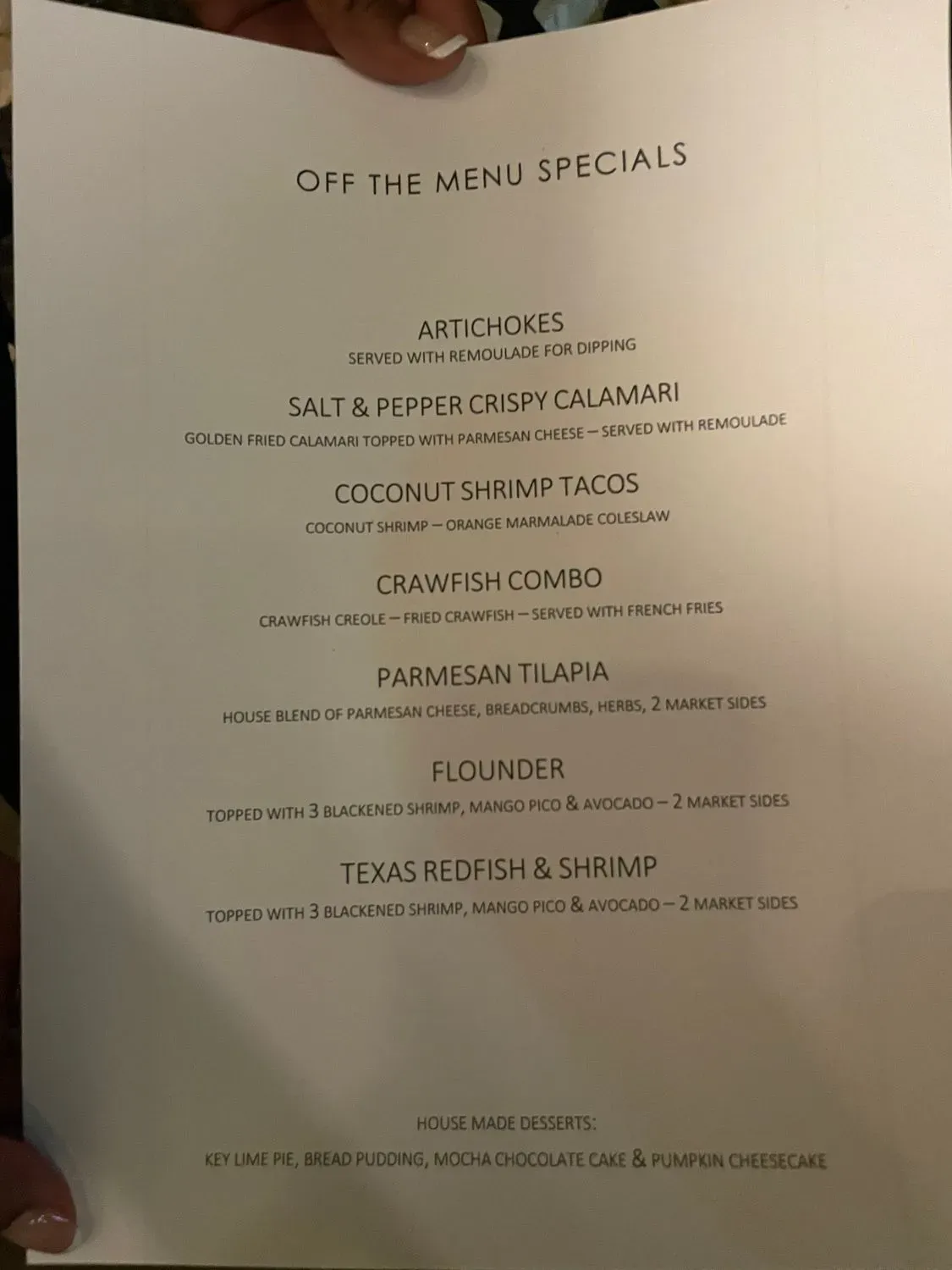 Menu 5