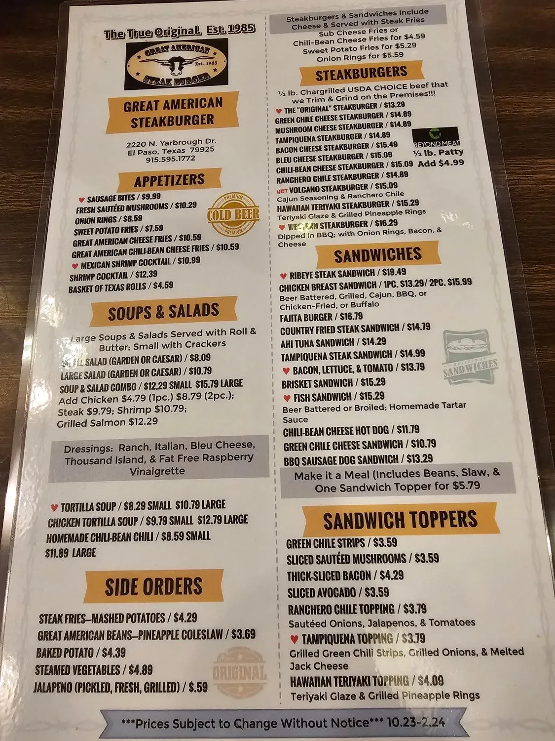 Menu 2