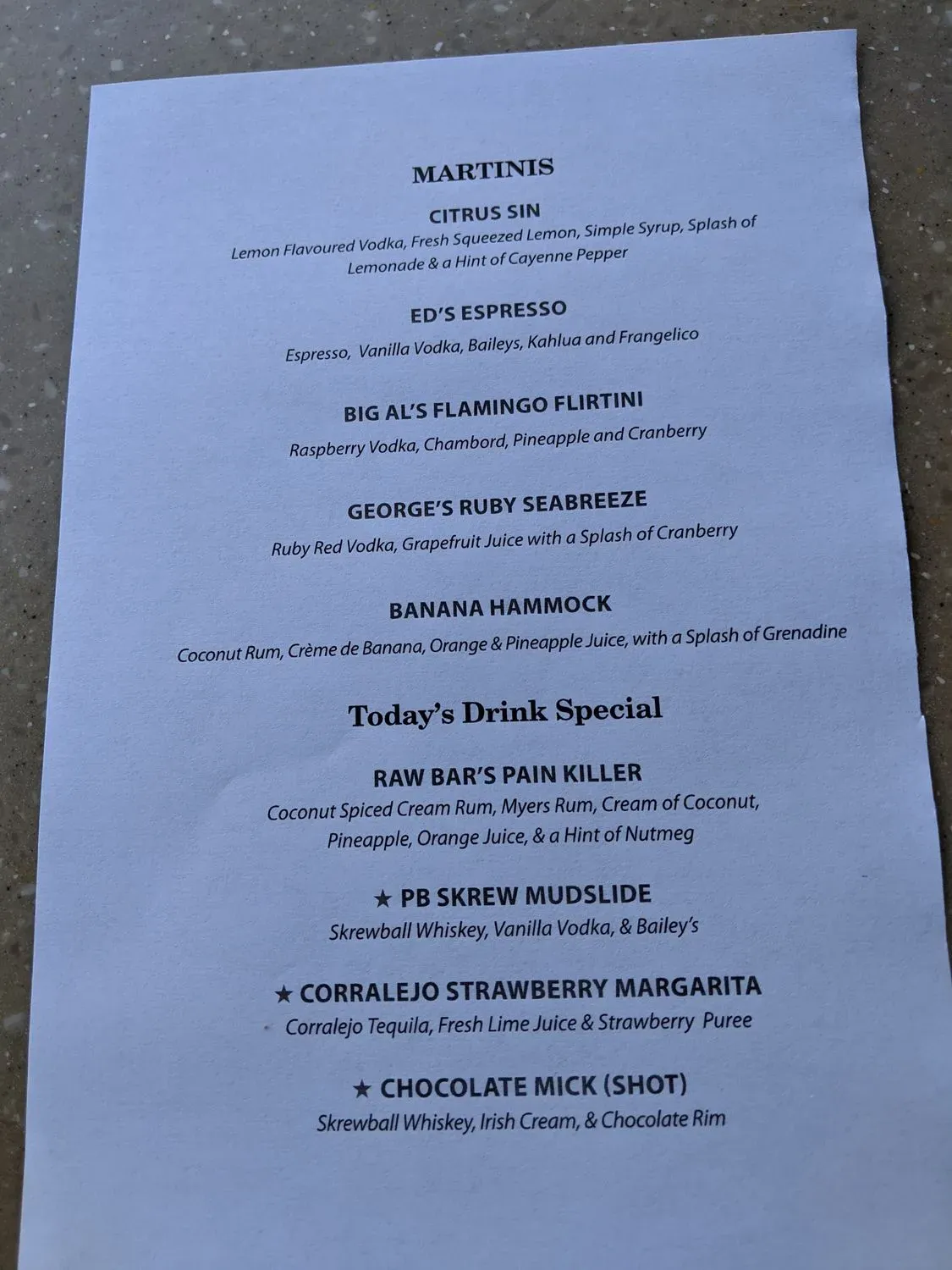 Menu 1