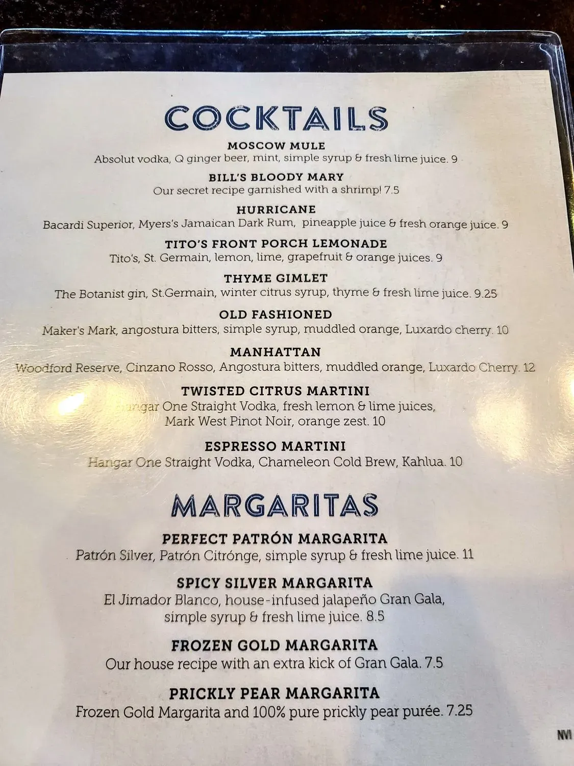 Menu 1