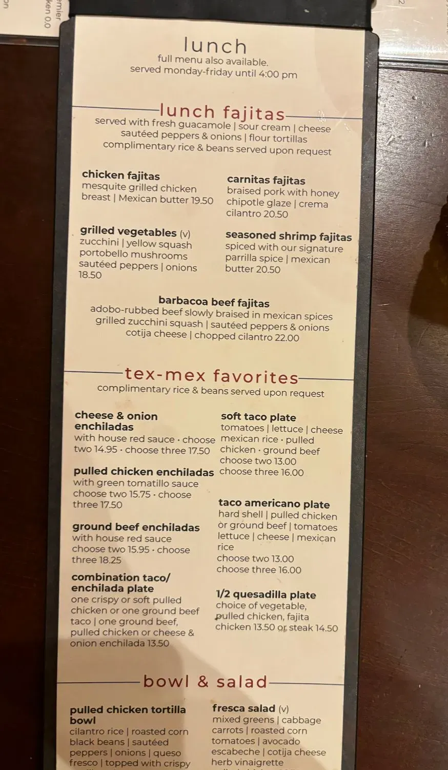 Menu 2