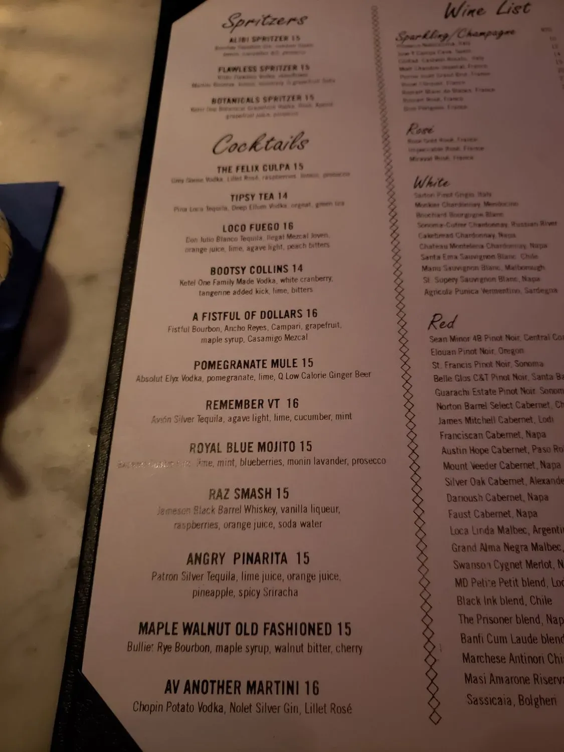 Menu 1