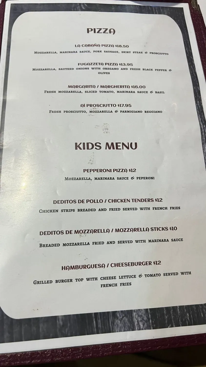 Menu 1