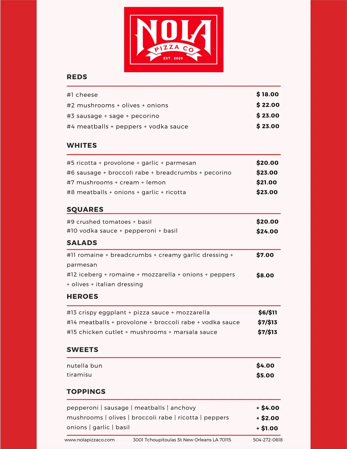 Menu 1