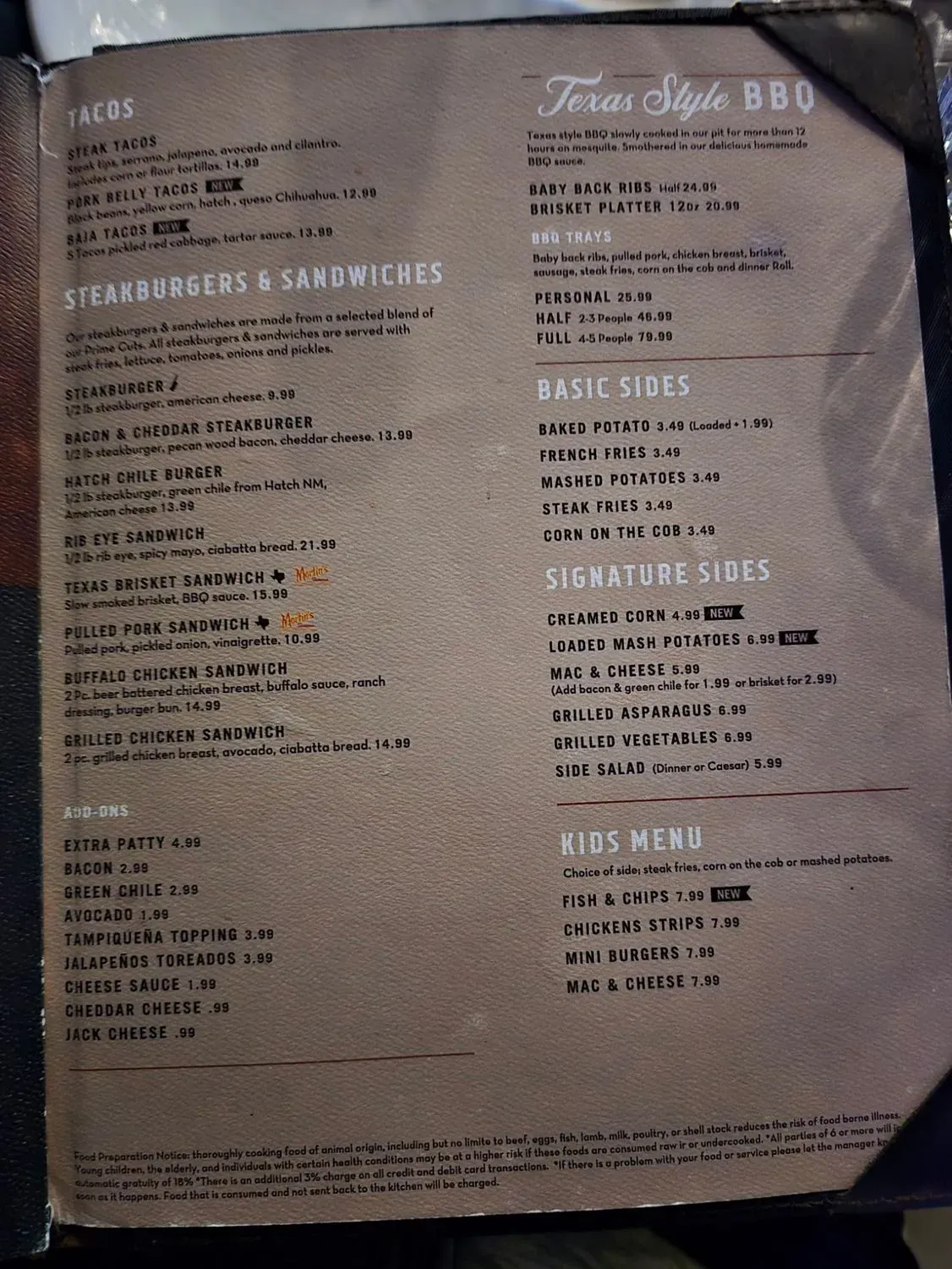 Menu 5