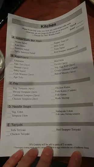 Menu 4