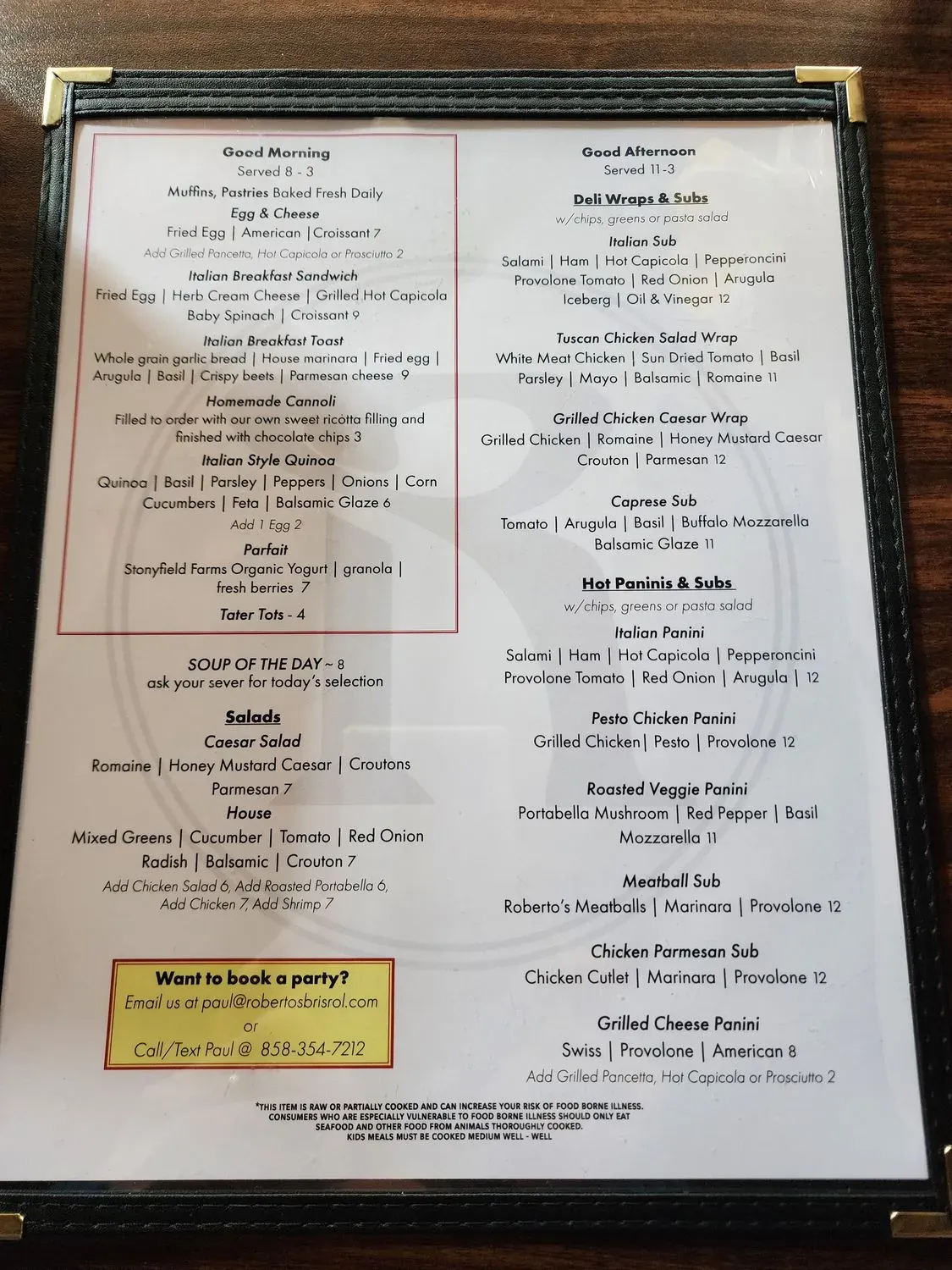 Menu 2