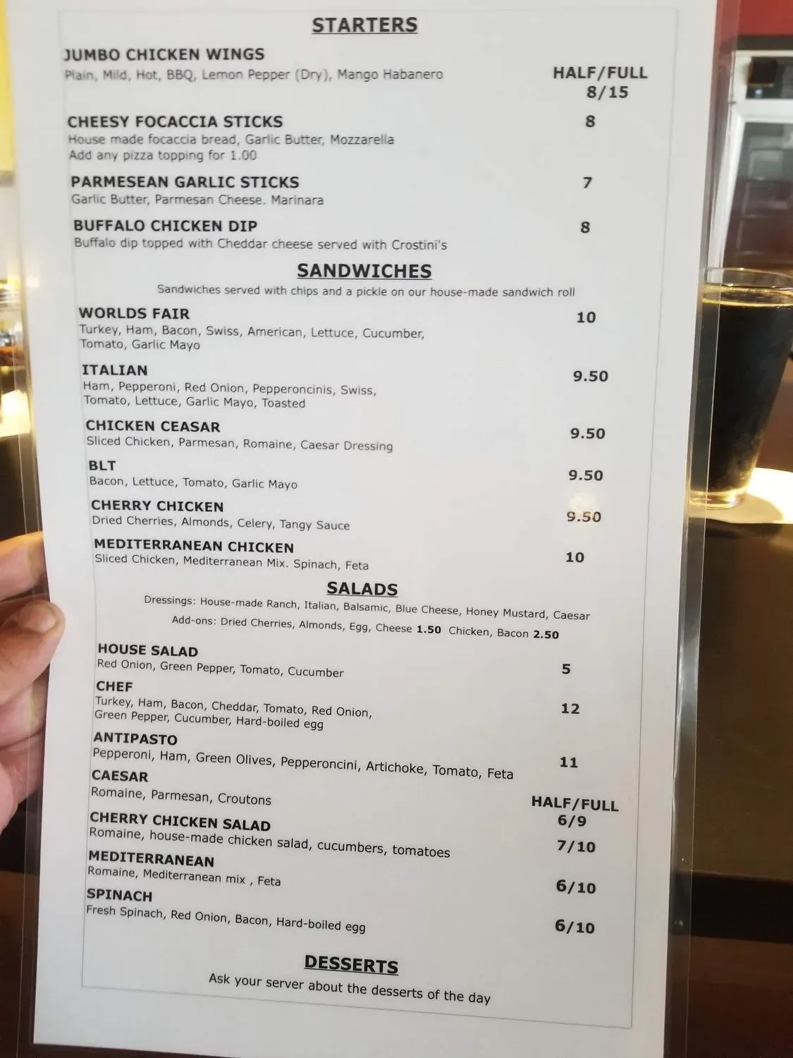 Menu 2