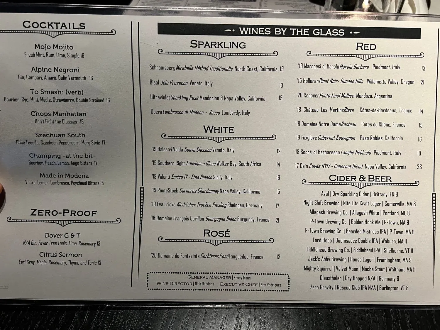 Menu 5