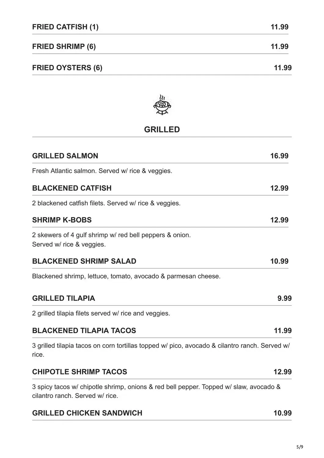 Menu 1