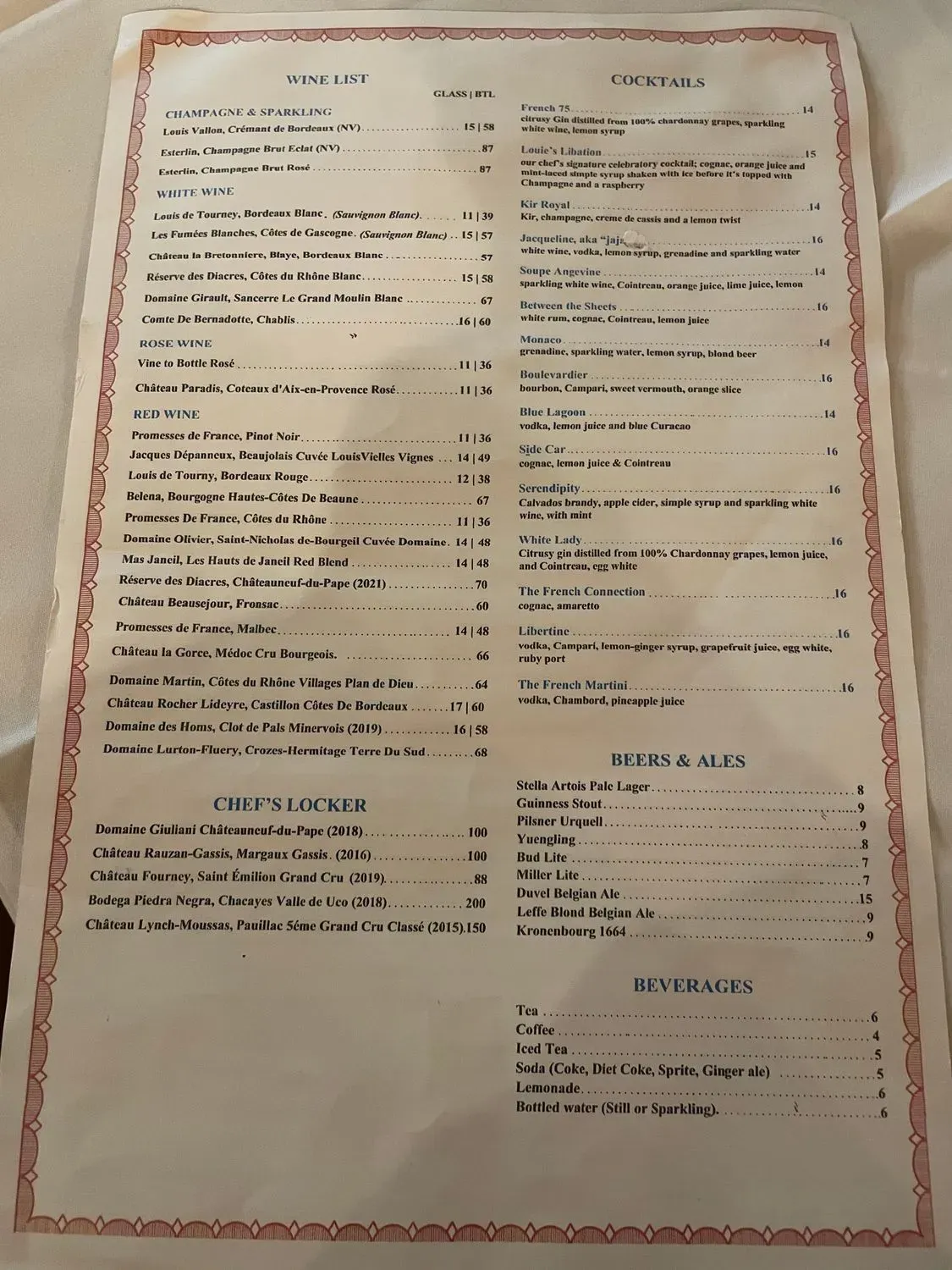 Menu 5