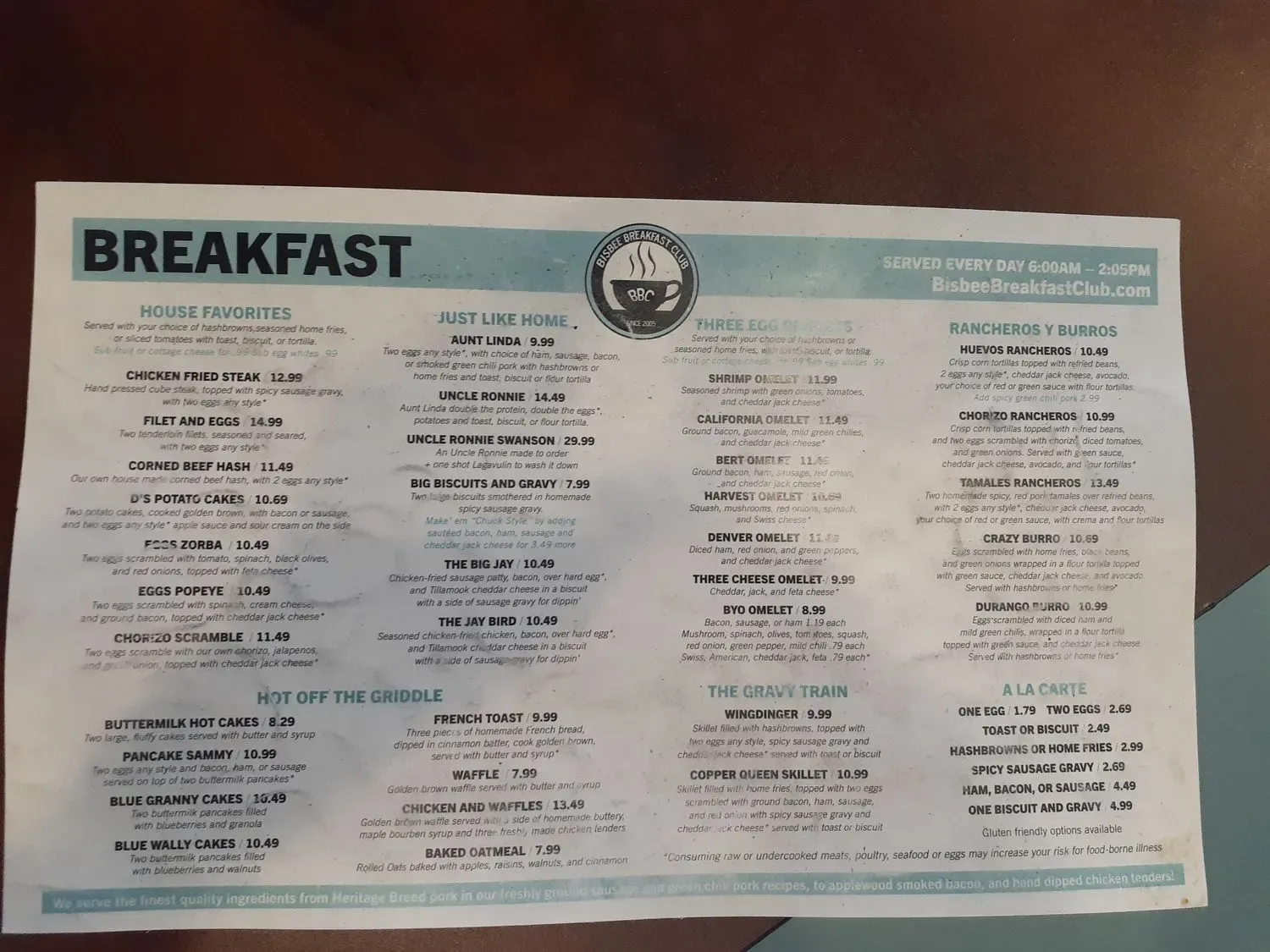 Menu 5