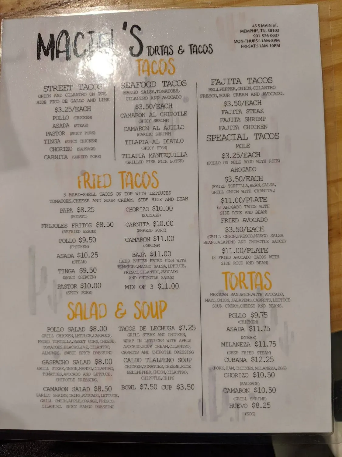 Menu 6