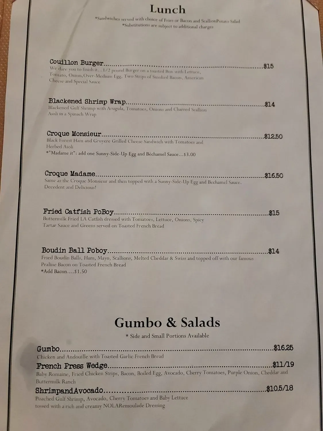 Menu 4