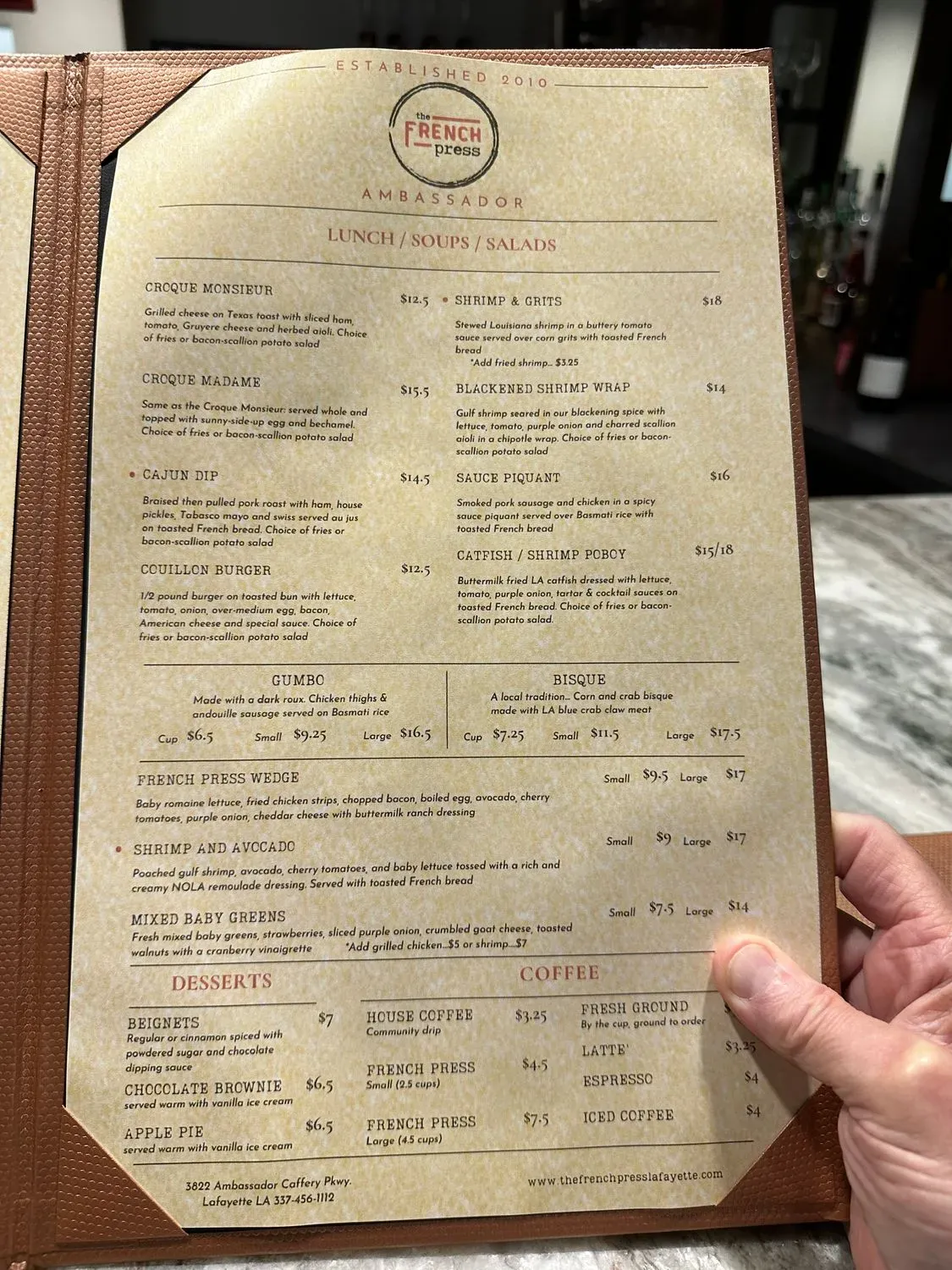 Menu 5