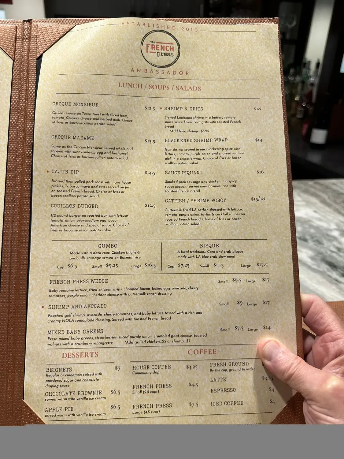 Menu 5