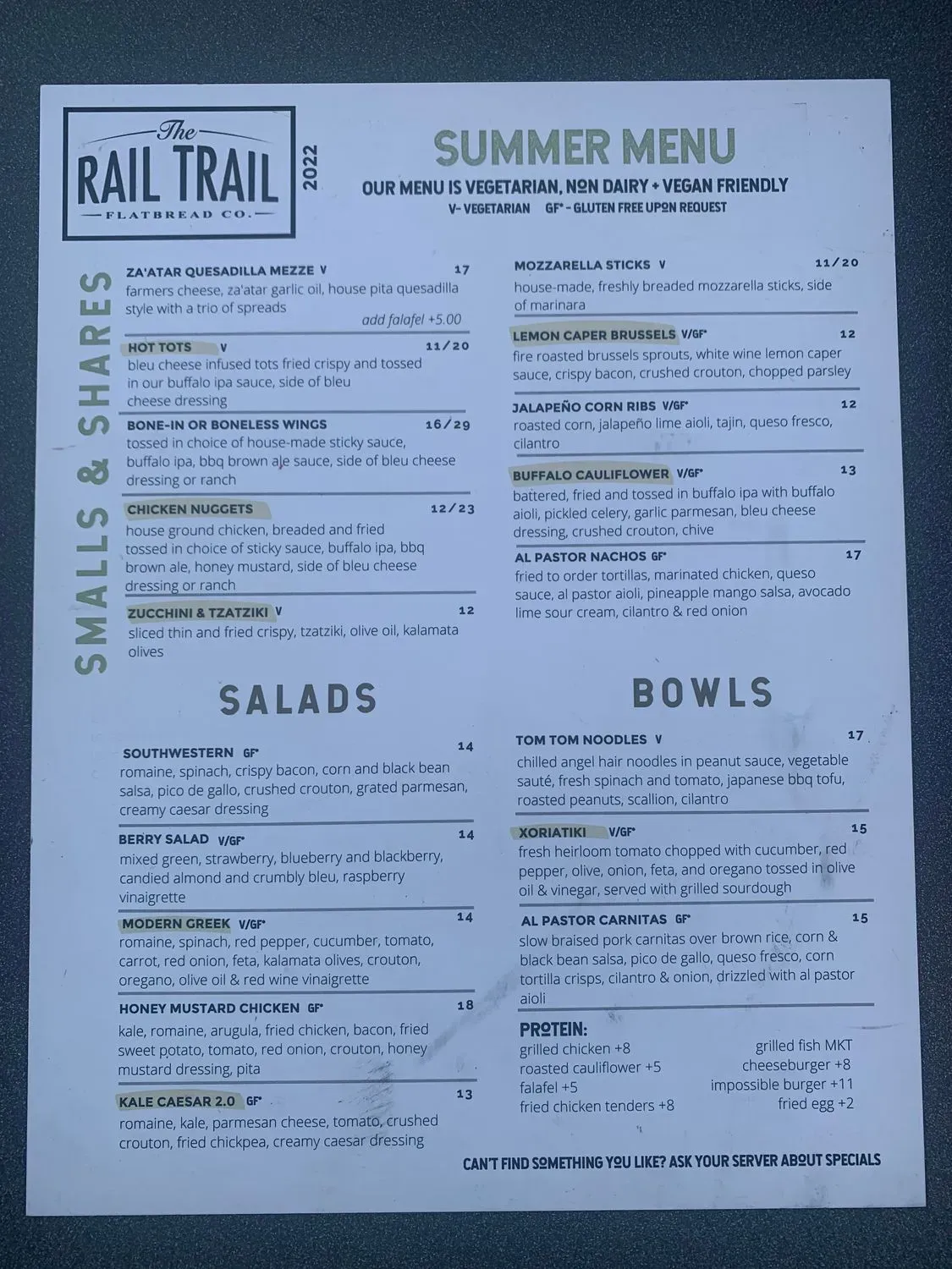 Menu 5