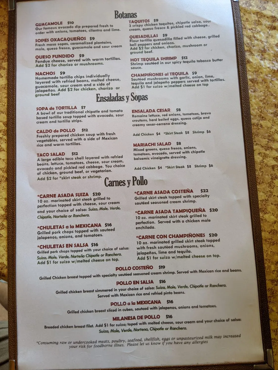 Menu 5