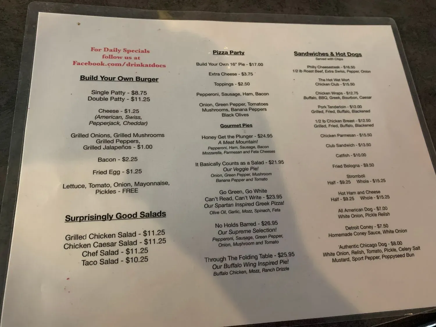 Menu 2