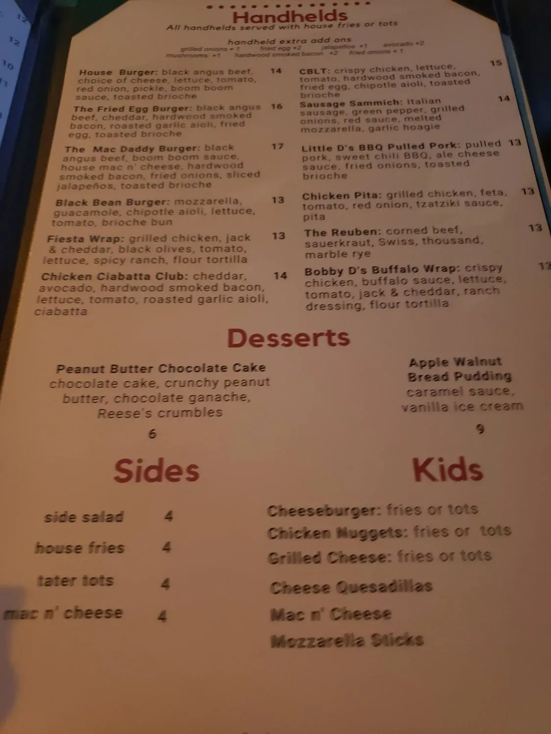 Menu 4