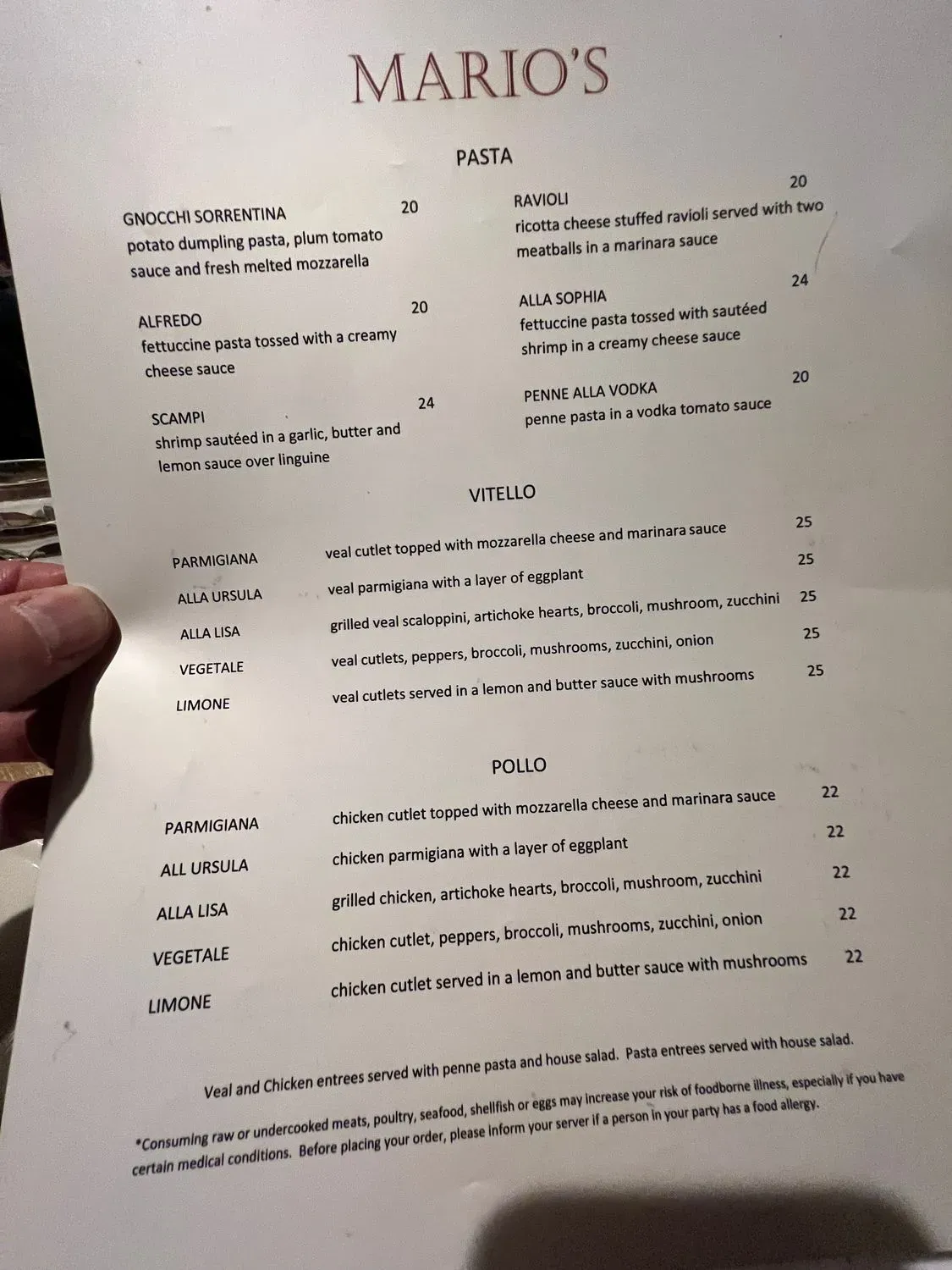 Menu 1