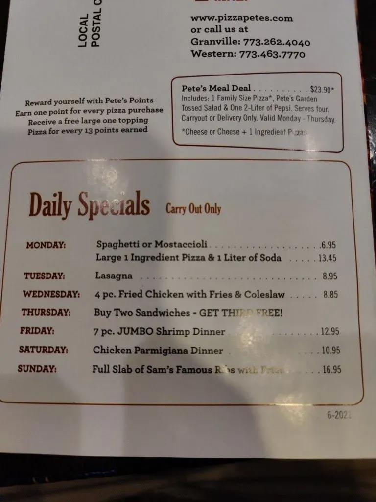 Menu 5