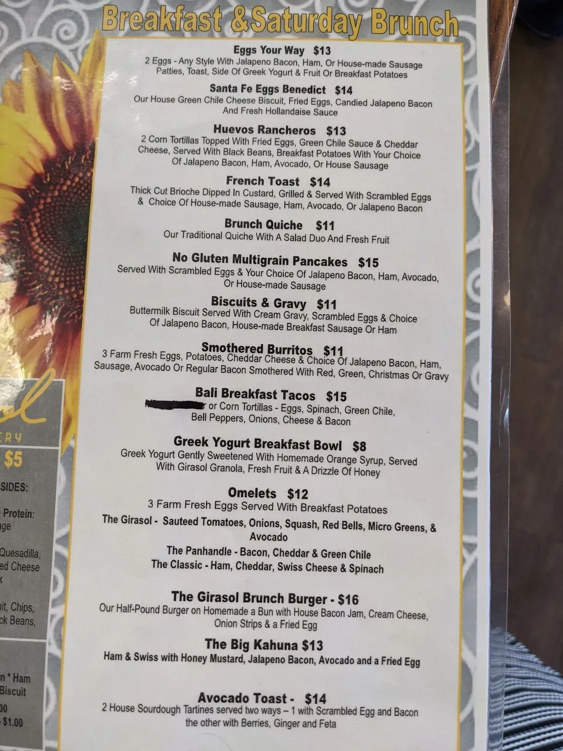 Menu 5