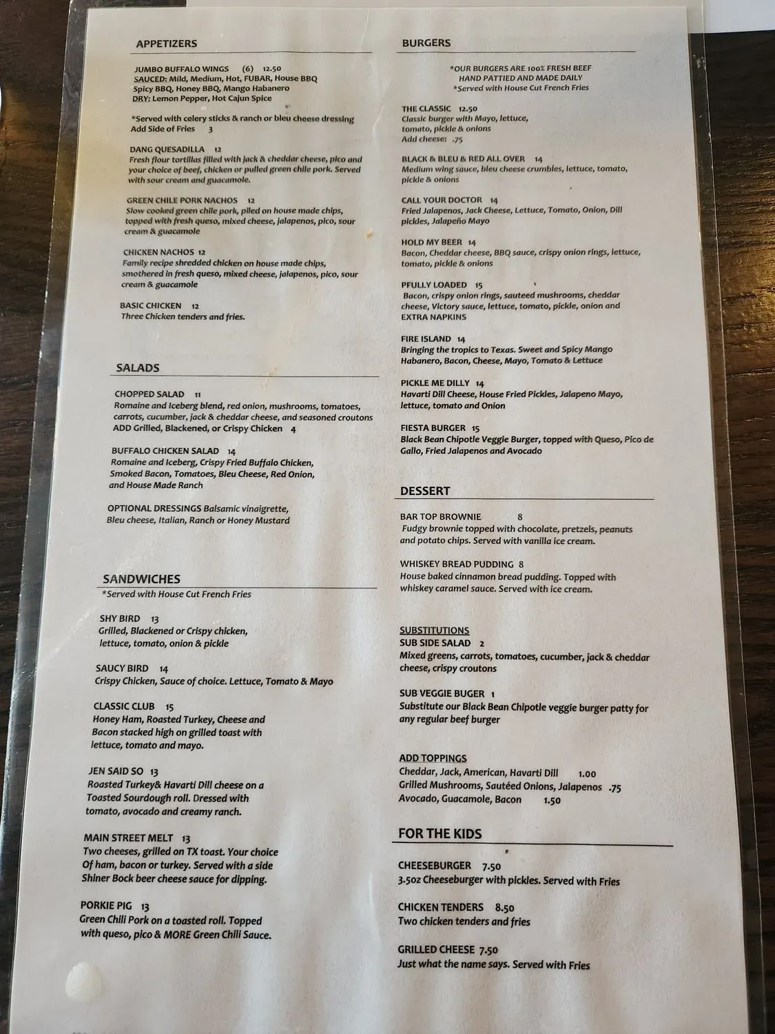 Menu 2