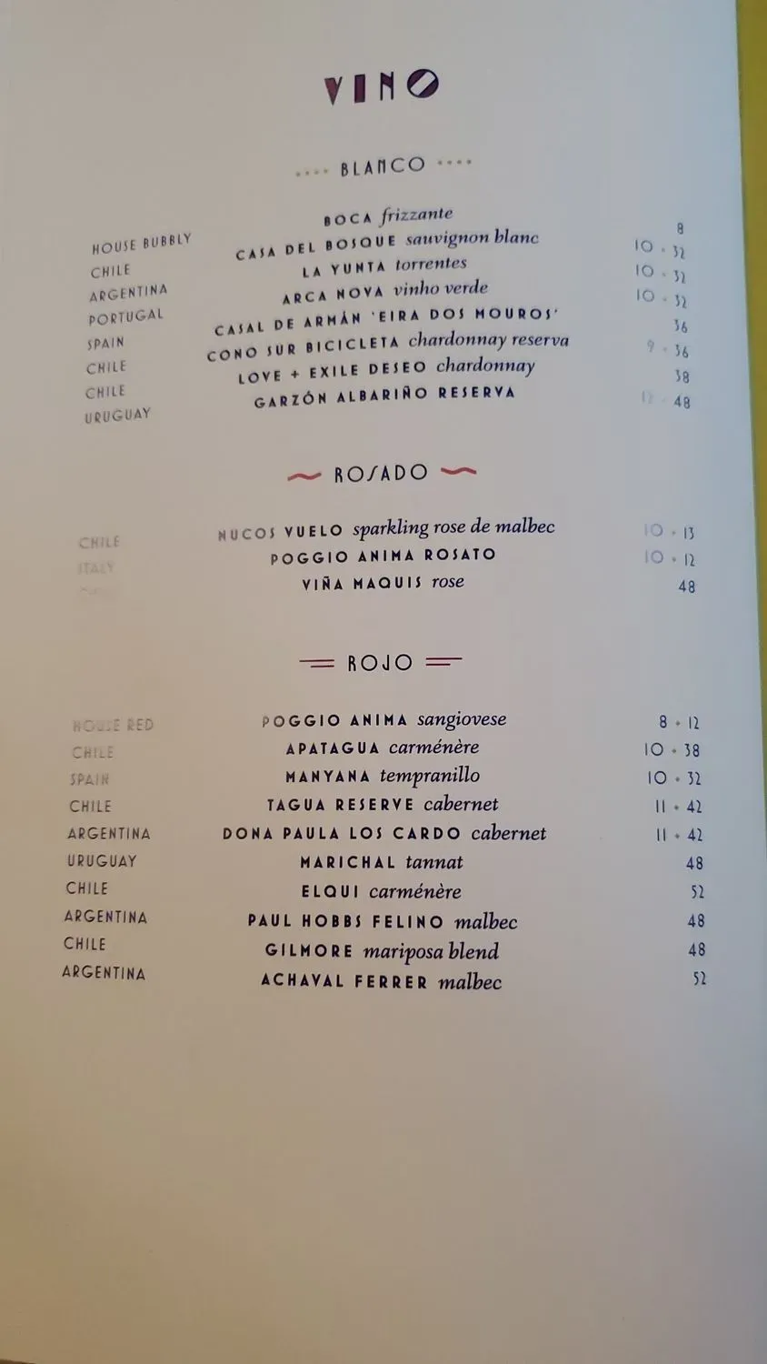 Menu 1