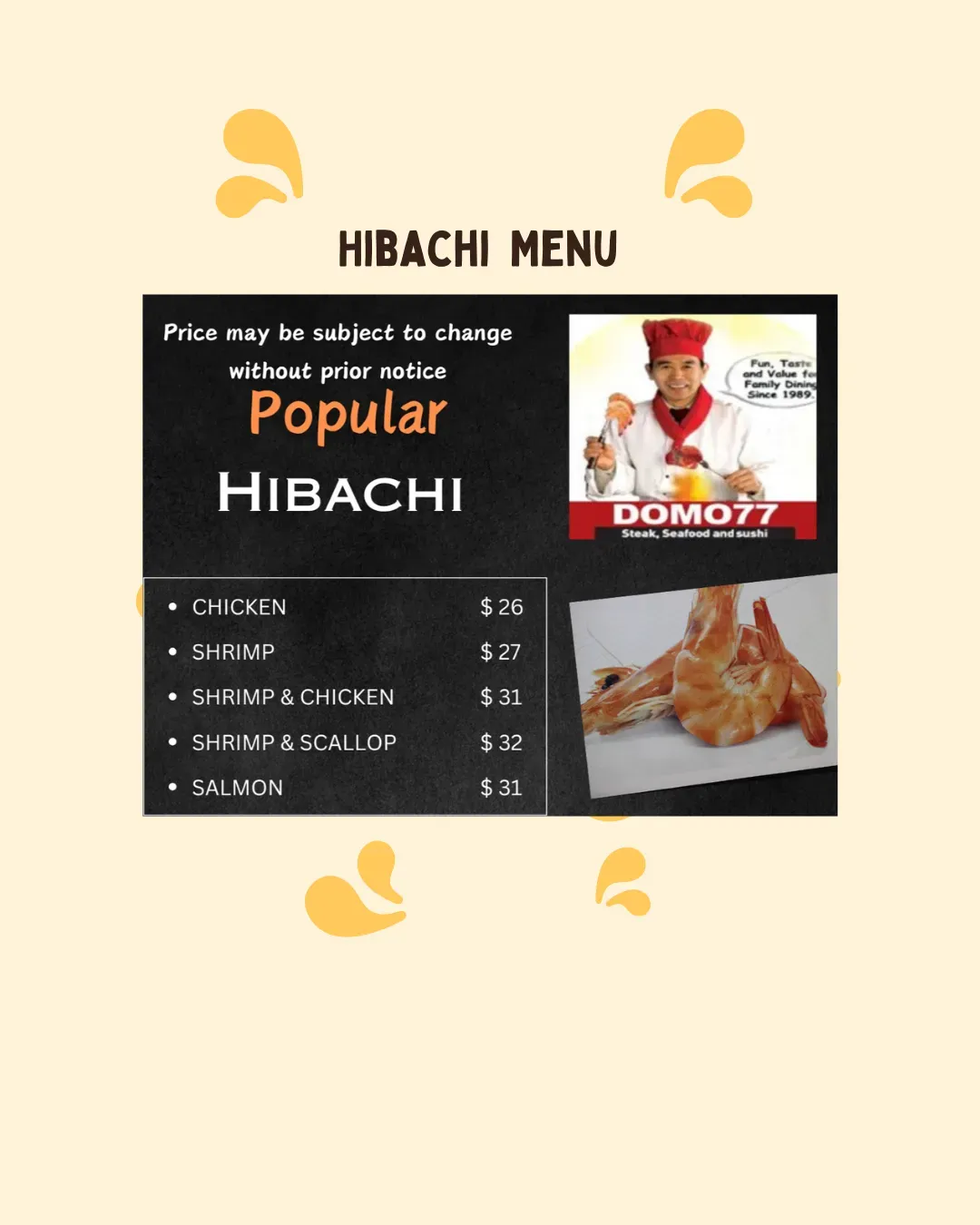 Menu 2