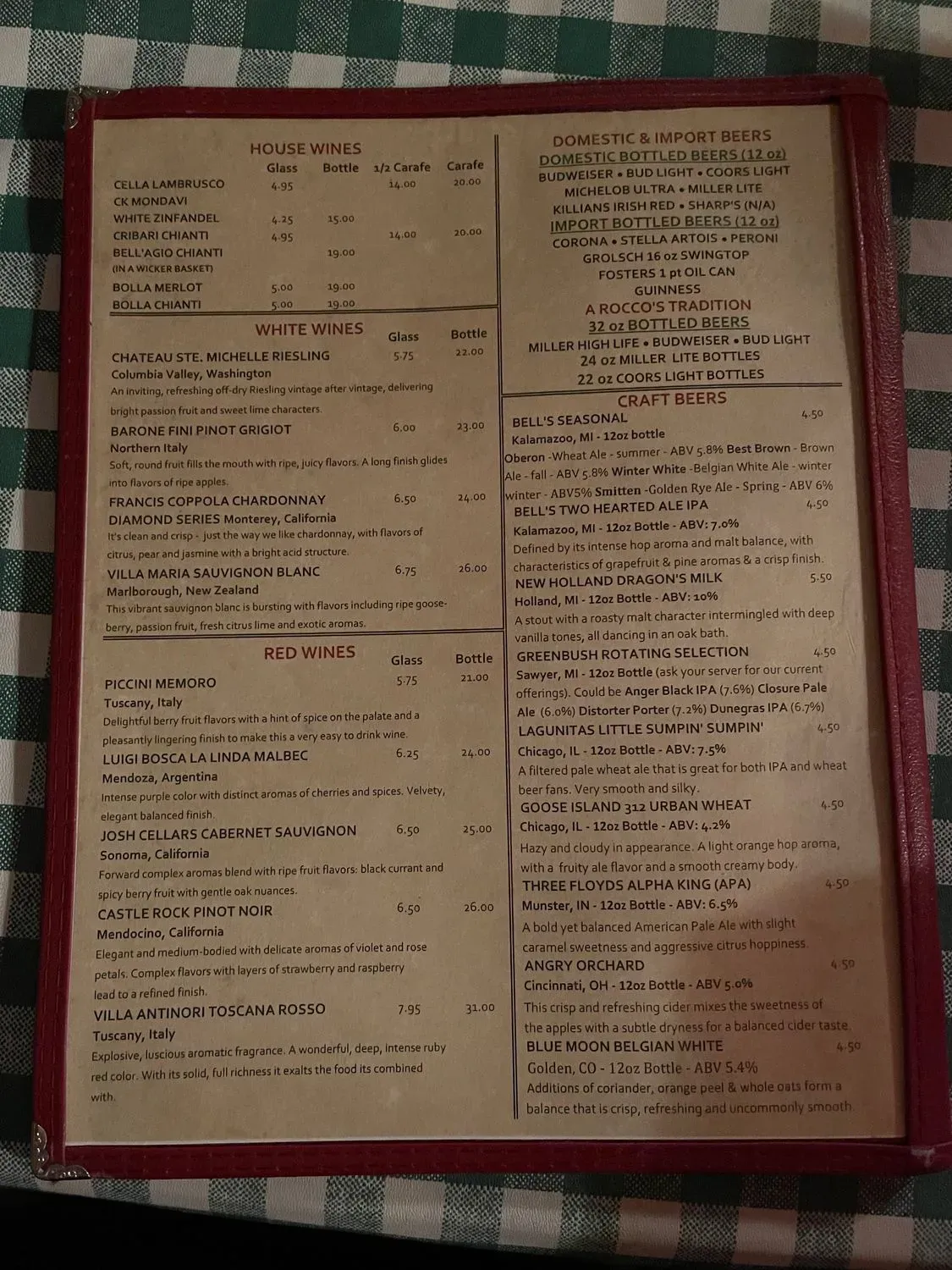 Menu 2