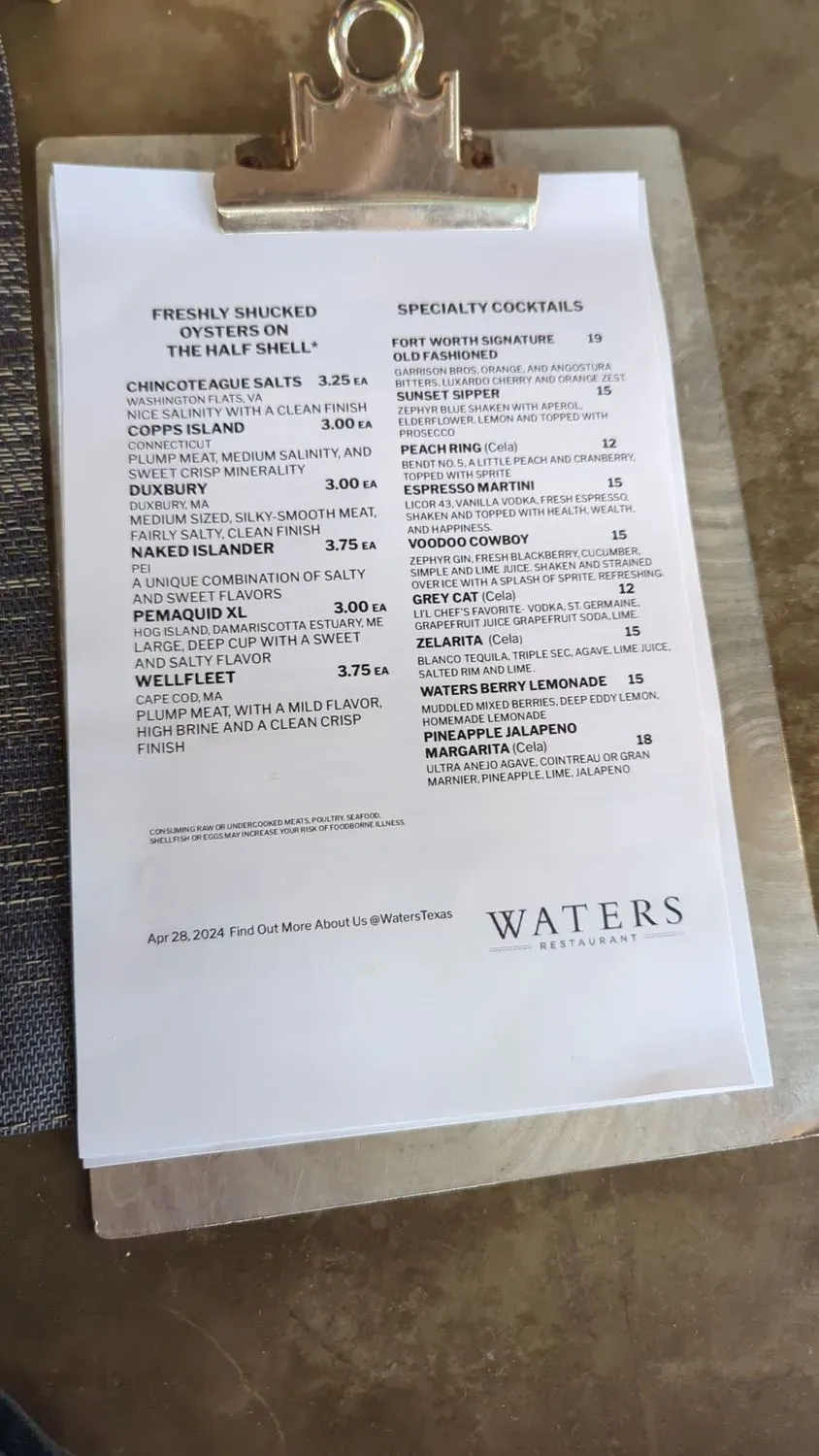 Menu 6