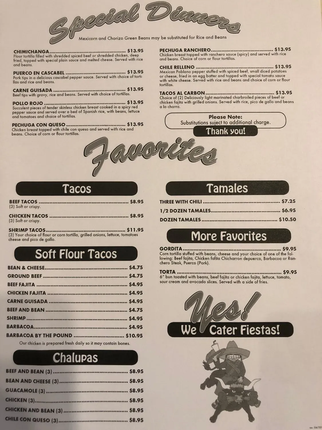 Menu 4