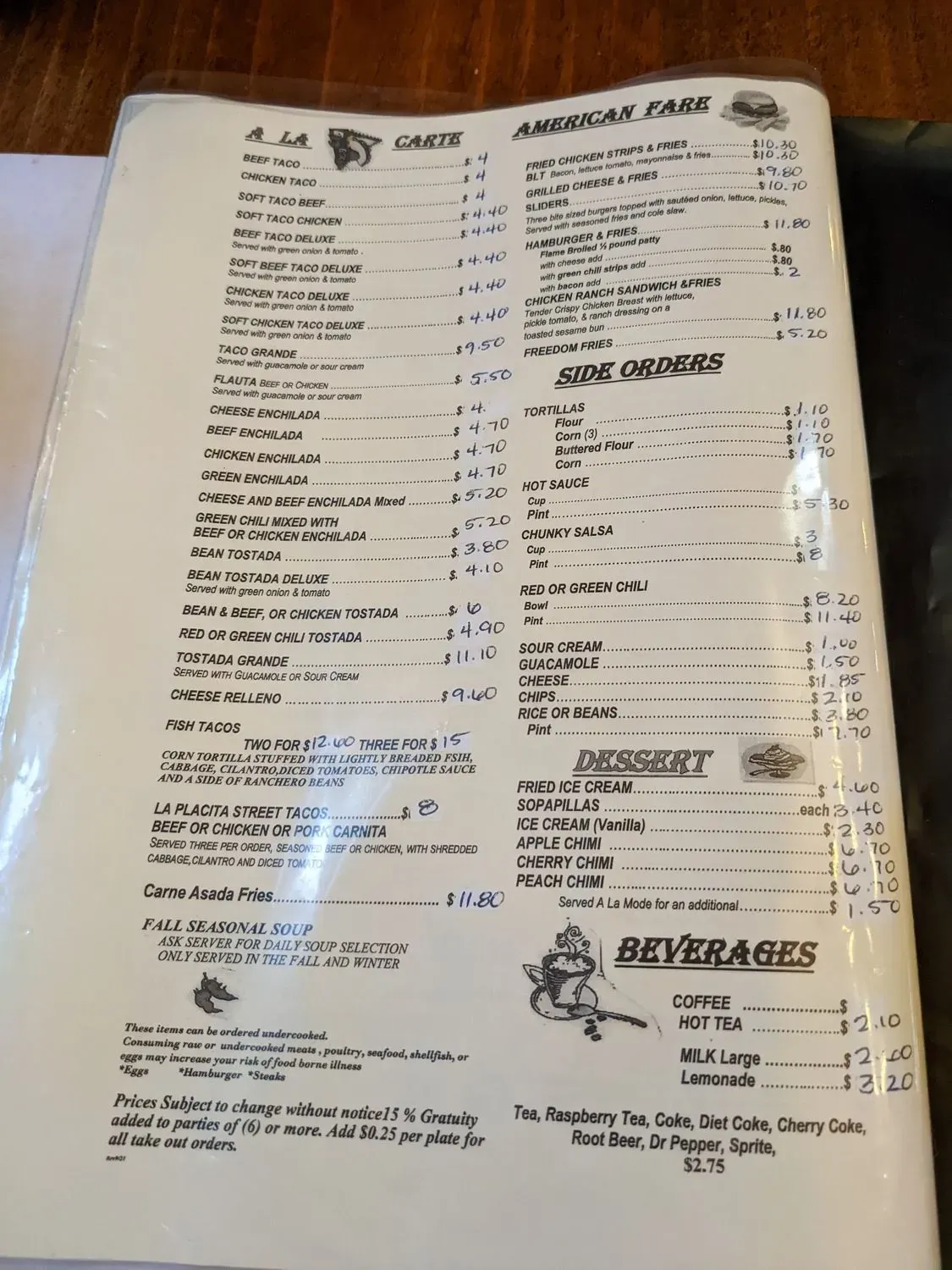 Menu 5