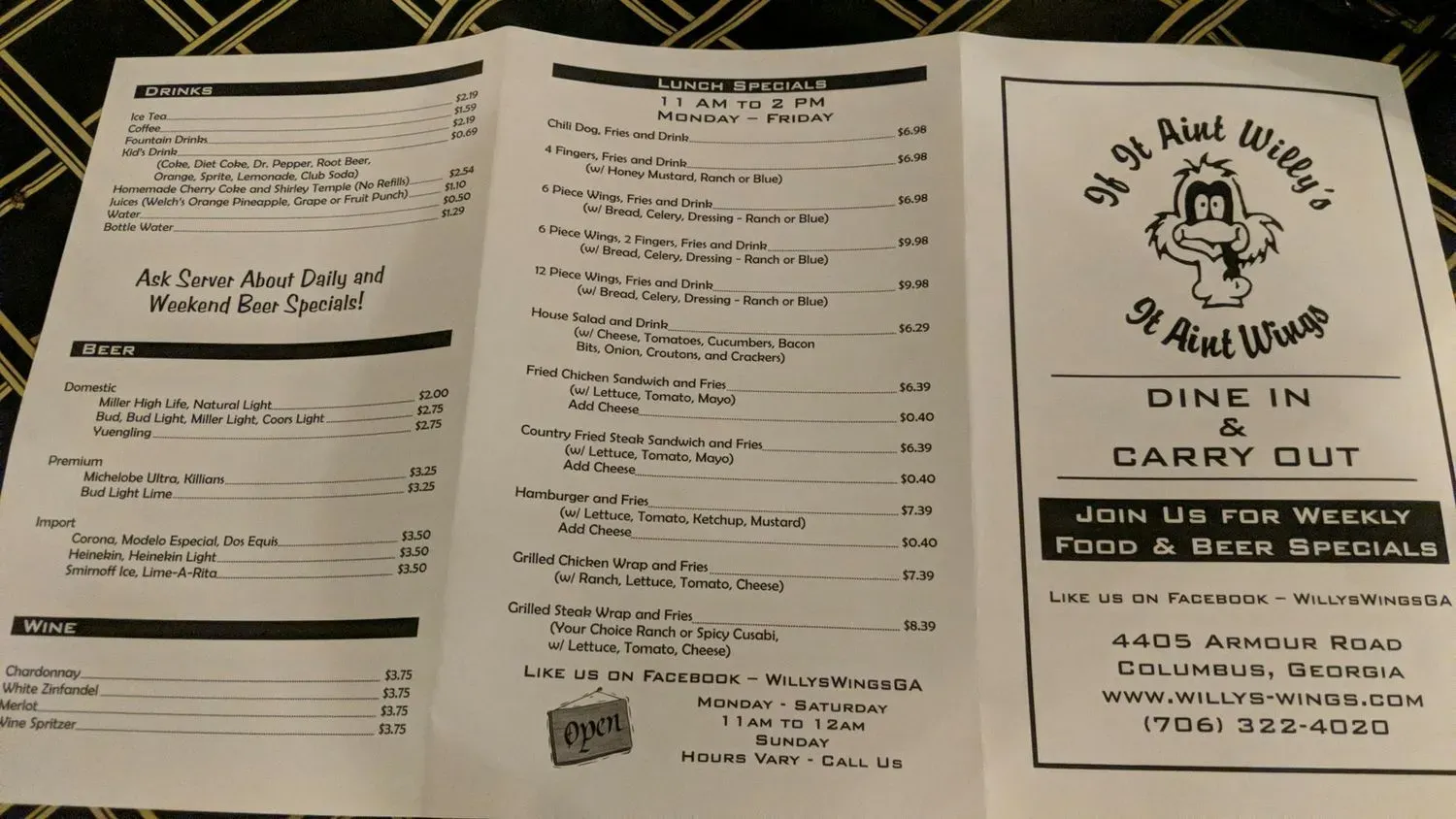 Menu 3