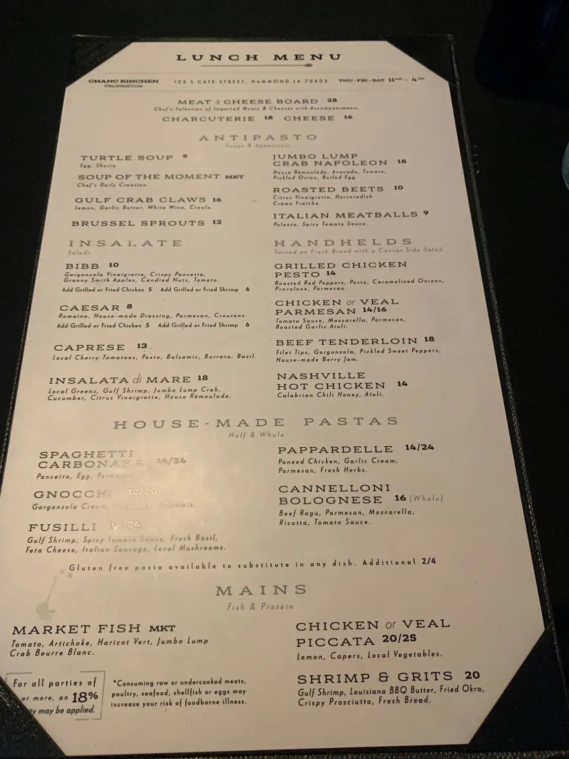 Menu 2